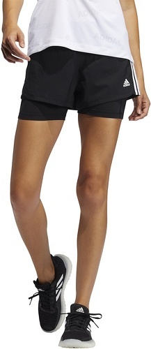 adidas Performance-Short Pacer 3-Stripes Woven Two-in-One-4