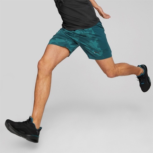 PUMA-Short De Running Vert Homme Puma Off Season-2