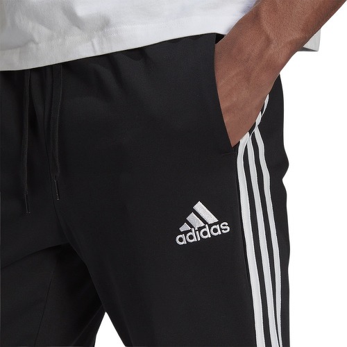 adidas Sportswear-Pantaloni Essentials Single Jersey Tapered Open Hem 3-Stripes-3