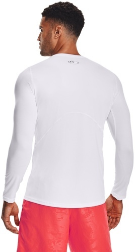 UNDER ARMOUR-Under Armour Heatgear Armour Fitted Ls-Wht - T-shirt de fitness-2