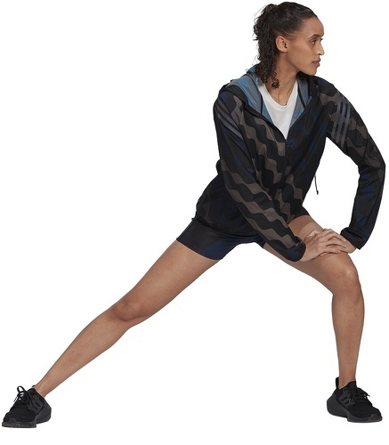 adidas Performance-Coupe-vent à capuche de running Marimekko Run Icons 3-Stripes-4