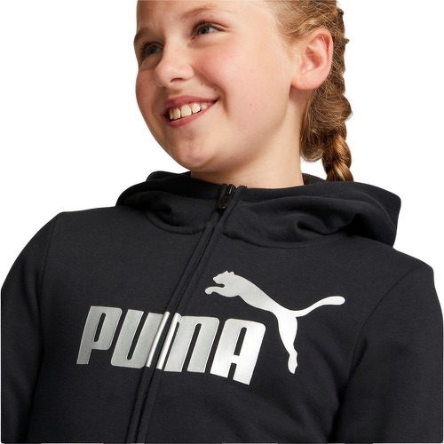 PUMA-Ess+ Logo Full-Zip Hoodie Fl G-3