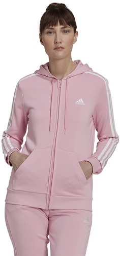 adidas Sportswear-Sweatshirt Zippé En Molleton À 3 Bandes Essentials-1