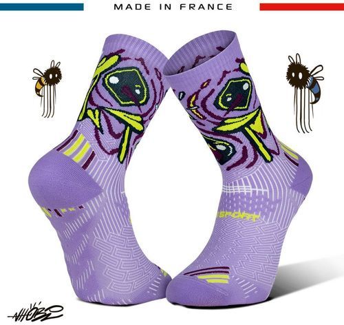 BV SPORT-Chaussettes RUN COLLECTOR NHOBI Brasil Violet-2