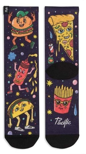 Pacific Socks-Pacific Socks Chaussettes Moyennes Fast Food-1