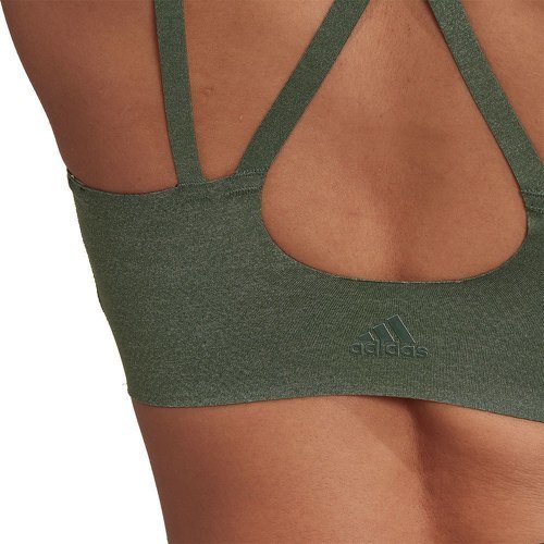 adidas Performance-Brassière Yoga Luxe Studio Maintien léger Fire-4