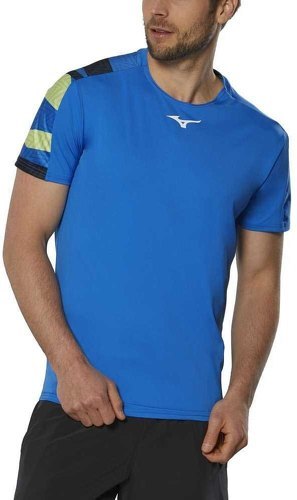 MIZUNO-T-shirt technique Bleu Homme Mizuno Tennis Shadow-image-1