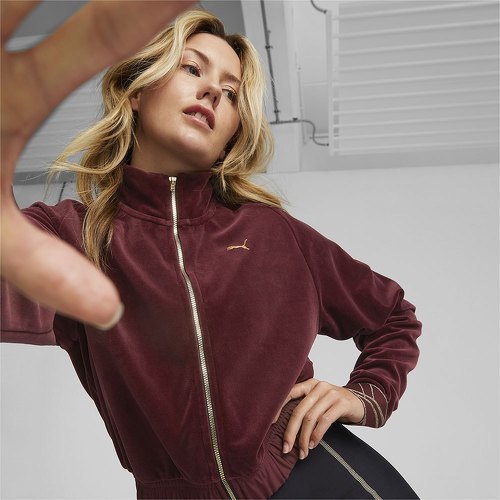 PUMA-Puma Sweat Zippé Intégral Deco Glam Velour-2