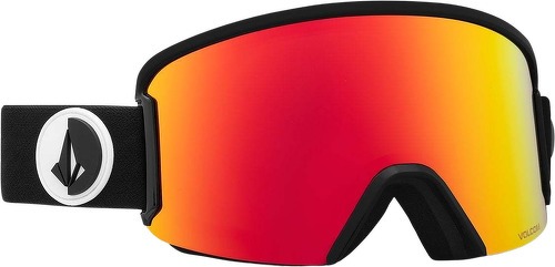 VOLCOM-Masque de Snow Garden Gloss Black - Red Chrome-2