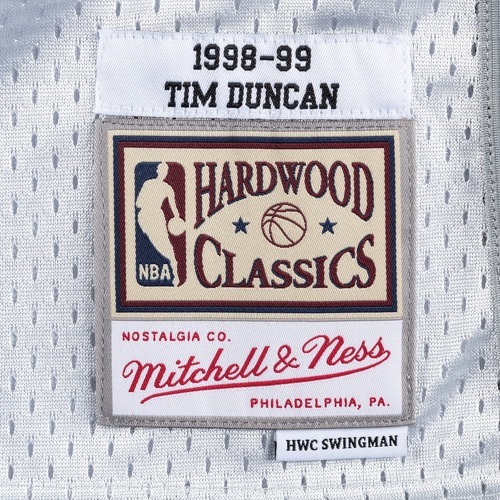 Mitchell & Ness-Maillot San Antonio Spurs platinum Tim Duncan-2