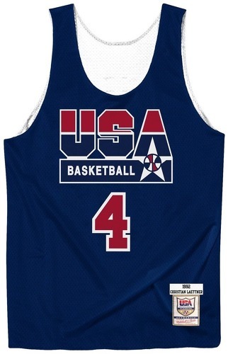 Mitchell & Ness-Maillot authentique Team USA reversible practice Christian Laettner-image-1