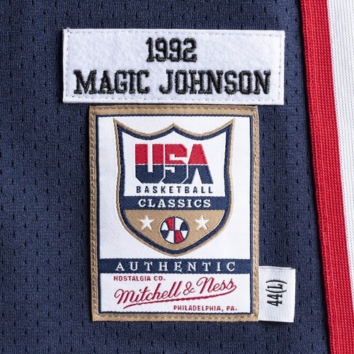 Mitchell & Ness-Maillot authentique Team USA nba Magic Johnson-2