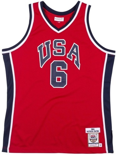 Mitchell & Ness-Maillot authentique Team USA Patrick Ewing 1984-image-1