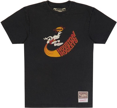 Mitchell & Ness-T-shirt Houston Rockets worn logo-image-1