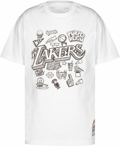 Mitchell & Ness-T-shirt Los Angeles Lakers Doodle-image-1