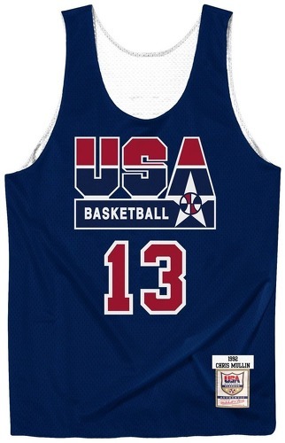 Mitchell & Ness-Maillot authentique Team USA reversible practice Chris Mullin-0