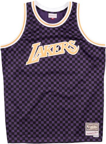 Mitchell & Ness-Maillot Los Angeles Lakers checked b&r-0