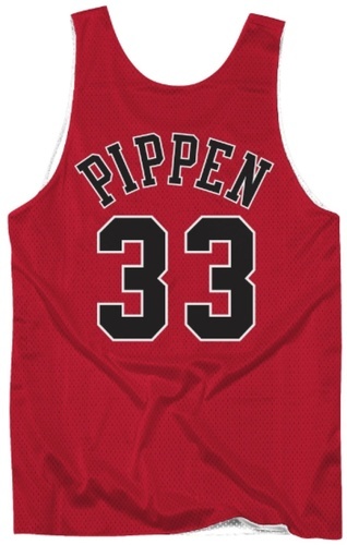 Mitchell & Ness-Maillot NBA Réversible Scottie Pippen Chicago Bulls Mitchell & ness Rouge-2