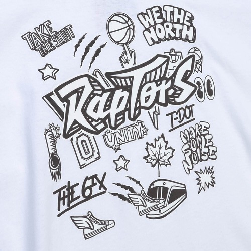 Mitchell & Ness-T-shirt Toronto Raptors Doodle-2