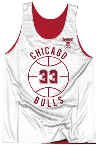 Mitchell & Ness-Maillot NBA Réversible Scottie Pippen Chicago Bulls Mitchell & ness Rouge-1