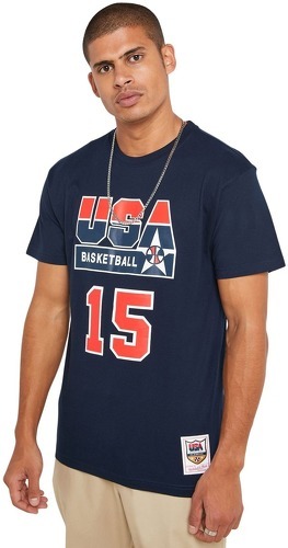 Mitchell & Ness-T-shirt USA name & number Earvin "Magic" Johnson-0