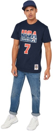 Mitchell & Ness-T-shirt USA name & number Larry Bird-0