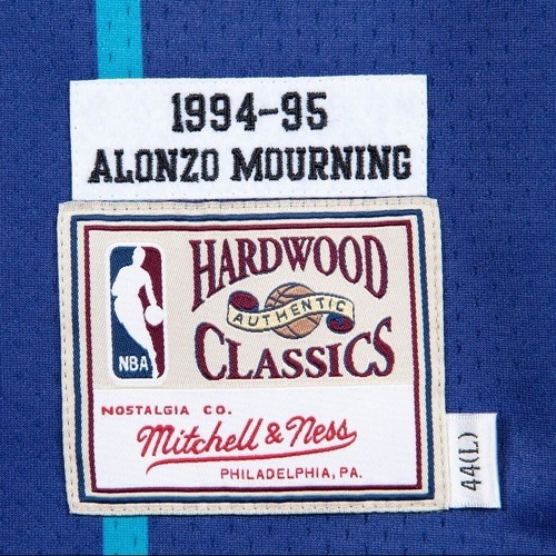 Mitchell & Ness-Maillot authentique Charlotte Hornets Alonzo Mourning 1995-1