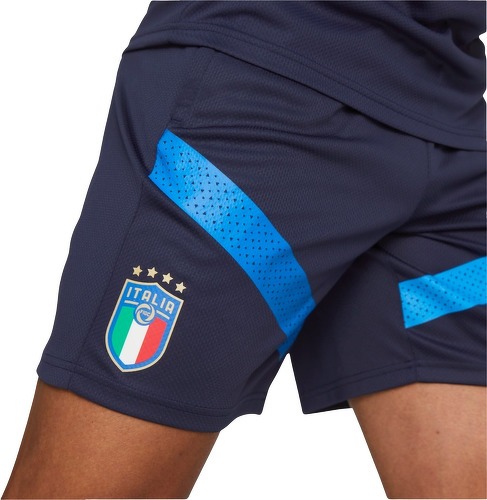 PUMA-Short Entraînement Italie Bleu-4