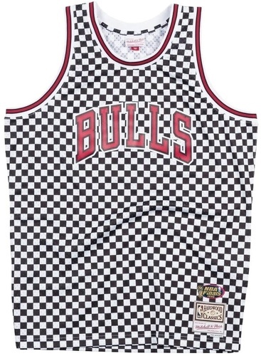 Mitchell & Ness-Maillot Chicago Bulls checked b&w-image-1