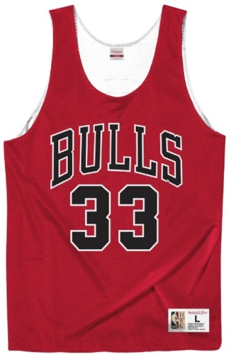 Mitchell & Ness-Maillot NBA Réversible Scottie Pippen Chicago Bulls Mitchell & ness Rouge-0