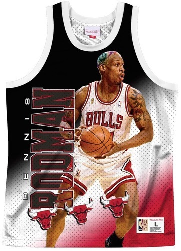 Mitchell & Ness-Maillot Chicago Bulls behind the back Dennis Rodman-image-1