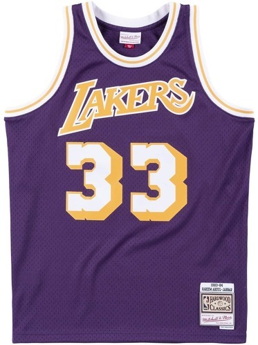 Mitchell & Ness-Kareem Abdul-Jabbar Los Angeles Lakers 1983-84 Hardwood Classics Mitchell & Ness - Maillot de NBA-0