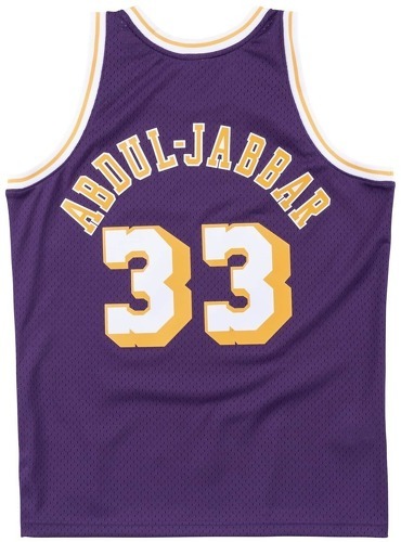 Mitchell & Ness-Kareem Abdul-Jabbar Los Angeles Lakers 1983-84 Hardwood Classics Mitchell & Ness - Maillot de NBA-1