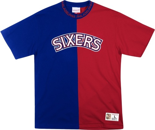 Mitchell & Ness-T-shirt Philadelphia 76ers nba split color-image-1