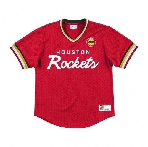 Mitchell & Ness-Maillot Houston Rockets special script mesh-image-1