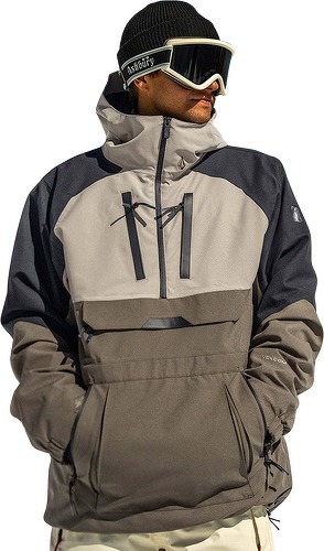 VOLCOM-Veste de snow Brighton Pullover - Dark Khaki-0