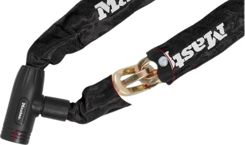 Masterlock-Antivol chaîne vélo - trottinette à clé en acier livré avec 2 clés niveau sécurité 7 Masterlock-2