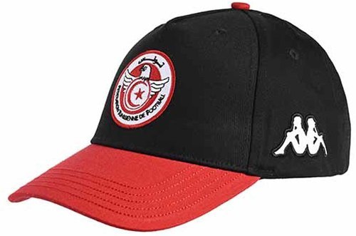 KAPPA-Casquette Tunisie Asetyo 6 Noir/Rouge-0