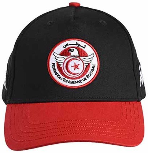 KAPPA-Casquette Tunisie Asetyo 6 Noir/Rouge-2