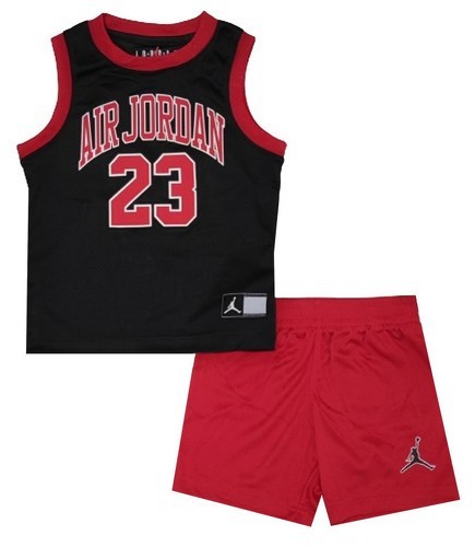 JORDAN-Débardeur et short Jordan Muscle 23 Noir Pour Enfant-0