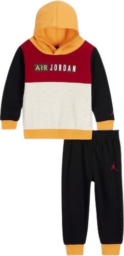 JORDAN-Ensemble Sweat à capuche et pantalon Jordan JDB Paprika pour bébé-0