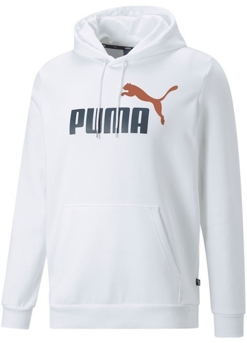 PUMA-Essentials+ 2 Color Big Logo Fleece Hoodie-1