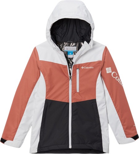 Columbia-Veste De Ski/snow Columbia Isolée Rosie Run™ Dark Coral, White, Shark Fille-0