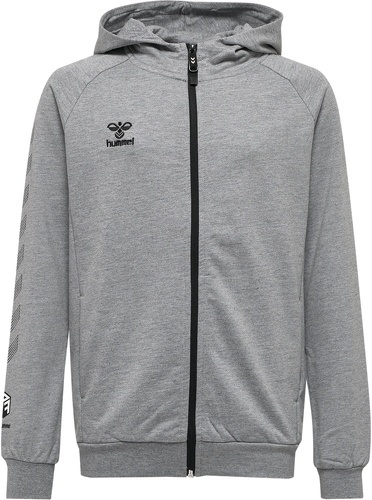 HUMMEL-Sweatshirt à capuche zippé coton enfant Hummel Move Grid-2
