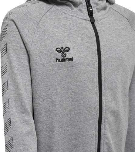 HUMMEL-Sweatshirt à capuche zippé coton enfant Hummel Move Grid-3
