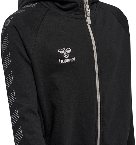 HUMMEL-Sweatshirt à capuche zippé coton enfant Hummel Move Grid-3