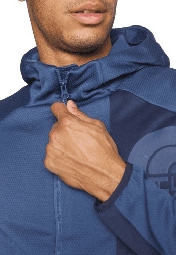 THE NORTH FACE-Sweat zippé The North Face homme MERAK bleu-1