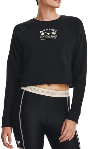UNDER ARMOUR-UA Pjt Rck Hm Gym Flc Crw-BLK-0