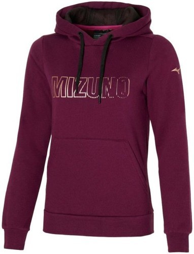 MIZUNO-Mizuno Hoodie Graphe Wine Dames Rood-image-1