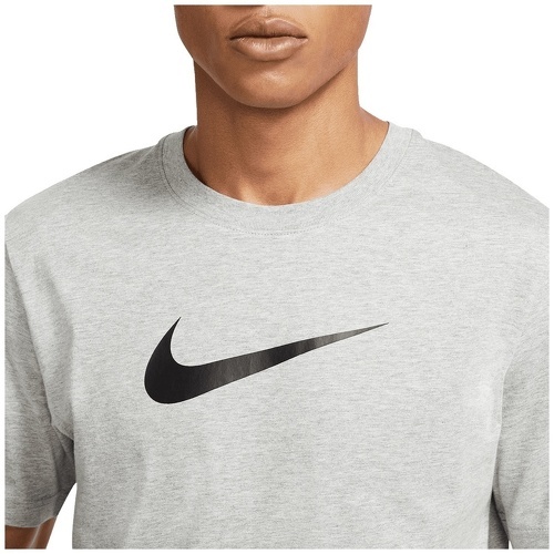 NIKE-T-shirt Nike Sportswear Repeat gris clair/noir-1